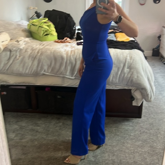 BNWOT one sleeve royal blue romper XS - Picture 2 of 7
